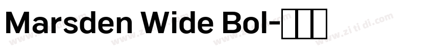 Marsden Wide Bol字体转换